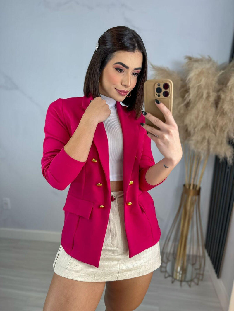 Blazer Social Estrela - Estilo Alfaiataria - Diamond Store Outleet