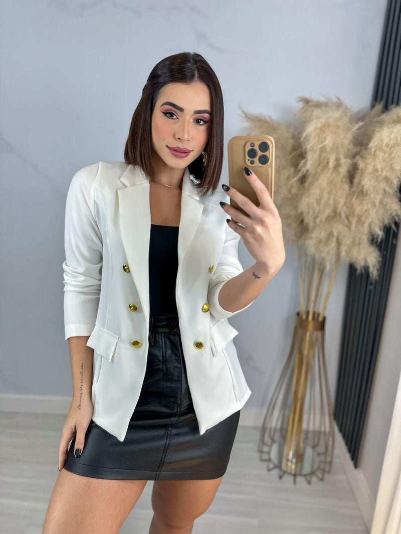 Blazer Social Estrela - Estilo Alfaiataria - Diamond Store Outleet