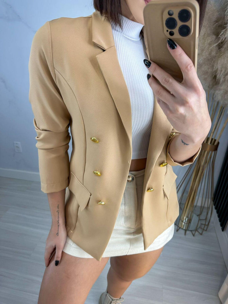 Blazer Social Estrela - Estilo Alfaiataria - Diamond Store Outleet
