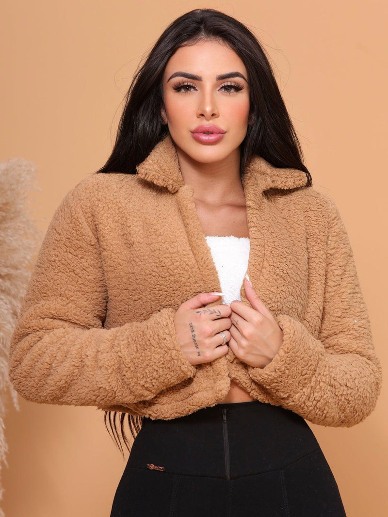 Casaco Velvet Charme - Pelúcia em Elegância - Diamond Store Outleet