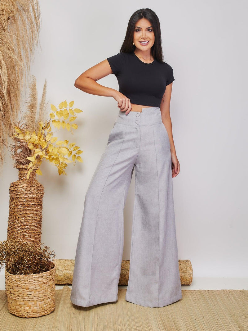 Calça Alfaiate Imperiale - Sofisticação em Linho - Diamond Store Outleet