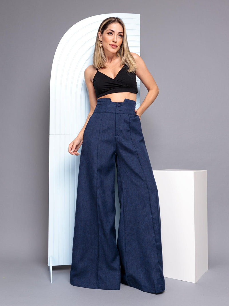 Calça Alfaiate Imperiale - Sofisticação em Linho - Diamond Store Outleet