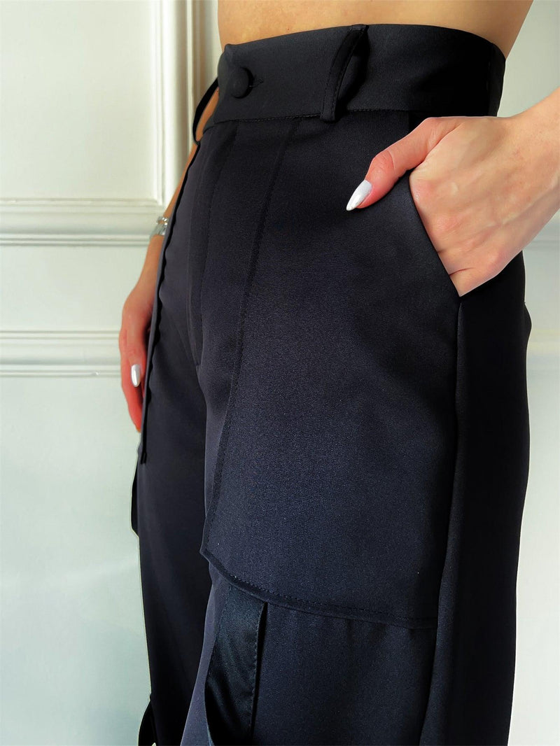 Calça Lumière Pantalona - Elegância Incandescente - Diamond Store Outleet