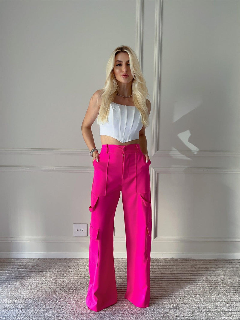 Calça Lumière Pantalona - Elegância Incandescente - Diamond Store Outleet