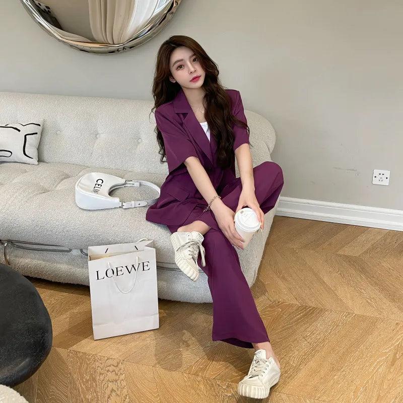 Conjunto Blazer + Calça Social Casual Buterfly - Diamond Store Outleet