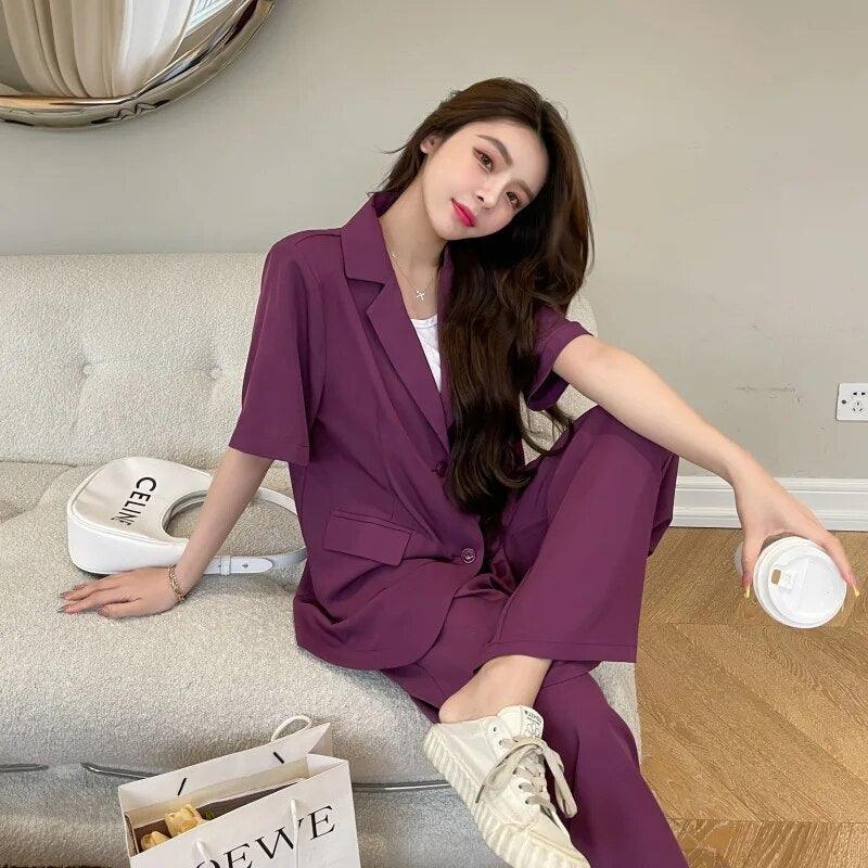 Conjunto Blazer + Calça Social Casual Buterfly - Diamond Store Outleet