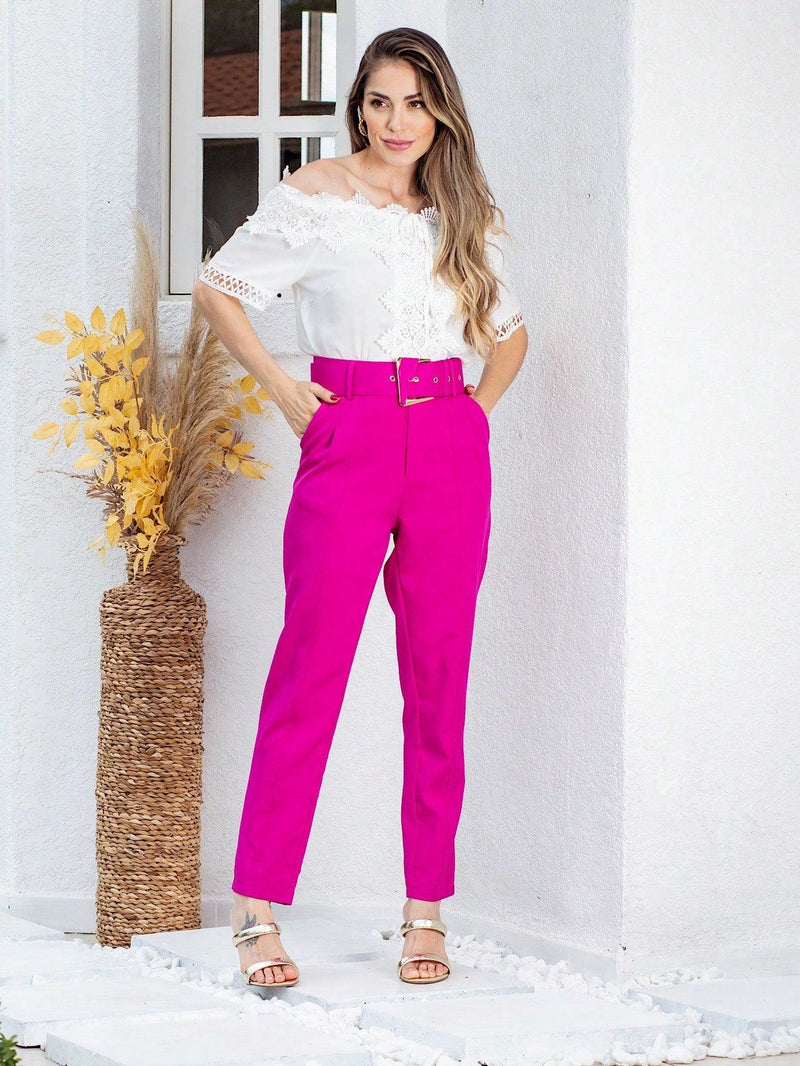 Calça Elegante Allure - Charme e Conforto - Diamond Store Outleet