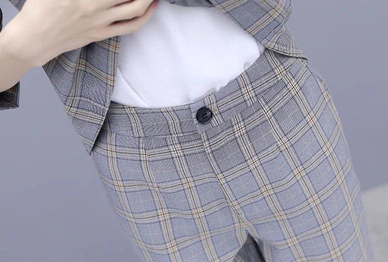 Conjunto Sophie Blazer e Calça Capri de Luxo - Diamond Store Outleet