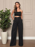 Calça Listra Signature - Elegância Minimalista - Diamond Store Outleet