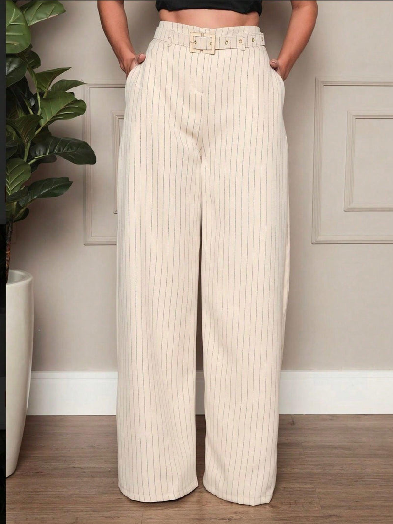 Calça Listra Signature - Elegância Minimalista - Diamond Store Outleet