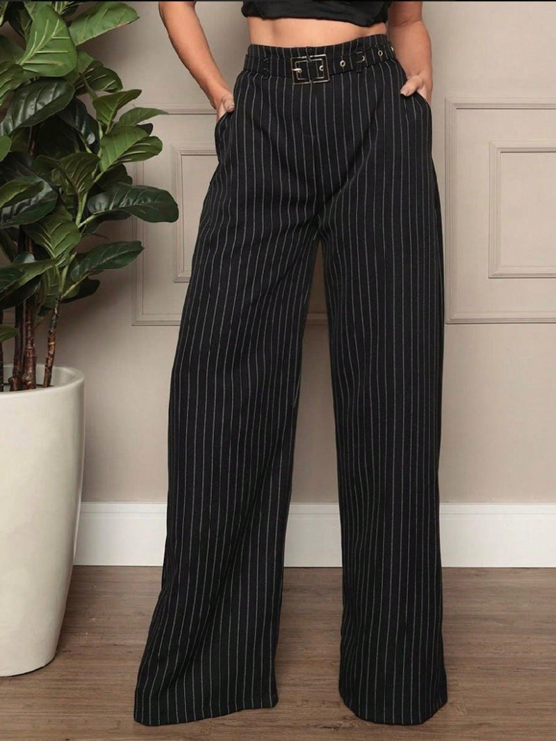Calça Listra Signature - Elegância Minimalista - Diamond Store Outleet